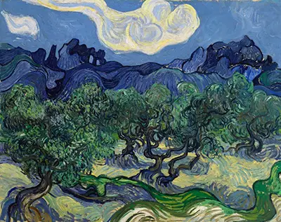 Landschaft mit Olivenbäumen Vincent van Gogh